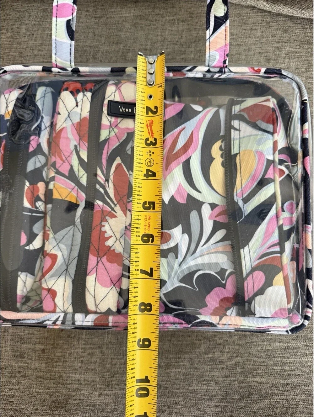 Vera Bradley 4 Piece Cosmetic Organizer In Mod Paisley Travel Bag Set